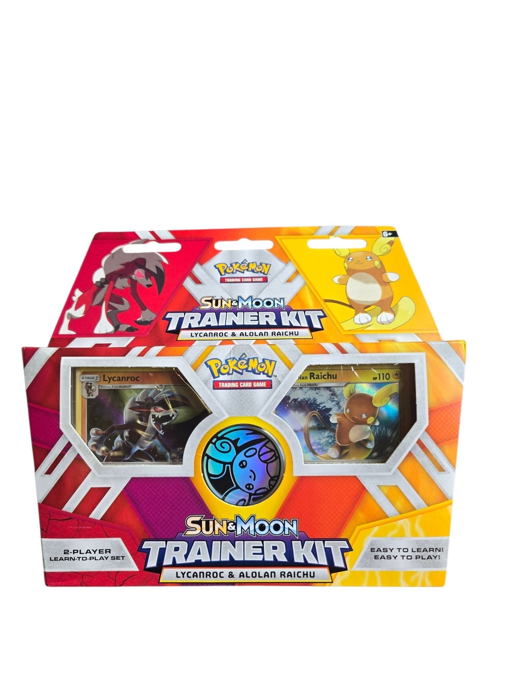 Sun & Moon Trainer Kit – Lycanroc & Alolan Raichu (Red/Yellow)